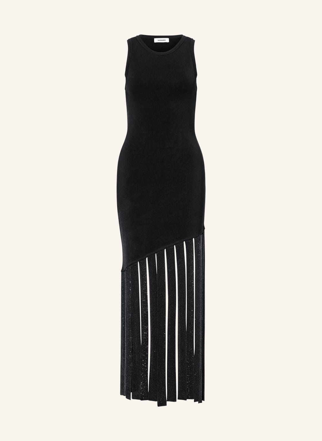 Sandro Strickkleid Mit Schmucksteinen schwarz von sandro