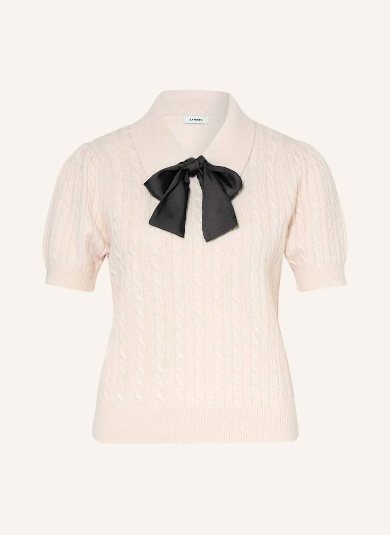 Sandro Strickshirt Mit Abnehmbarer Schluppe weiss von sandro