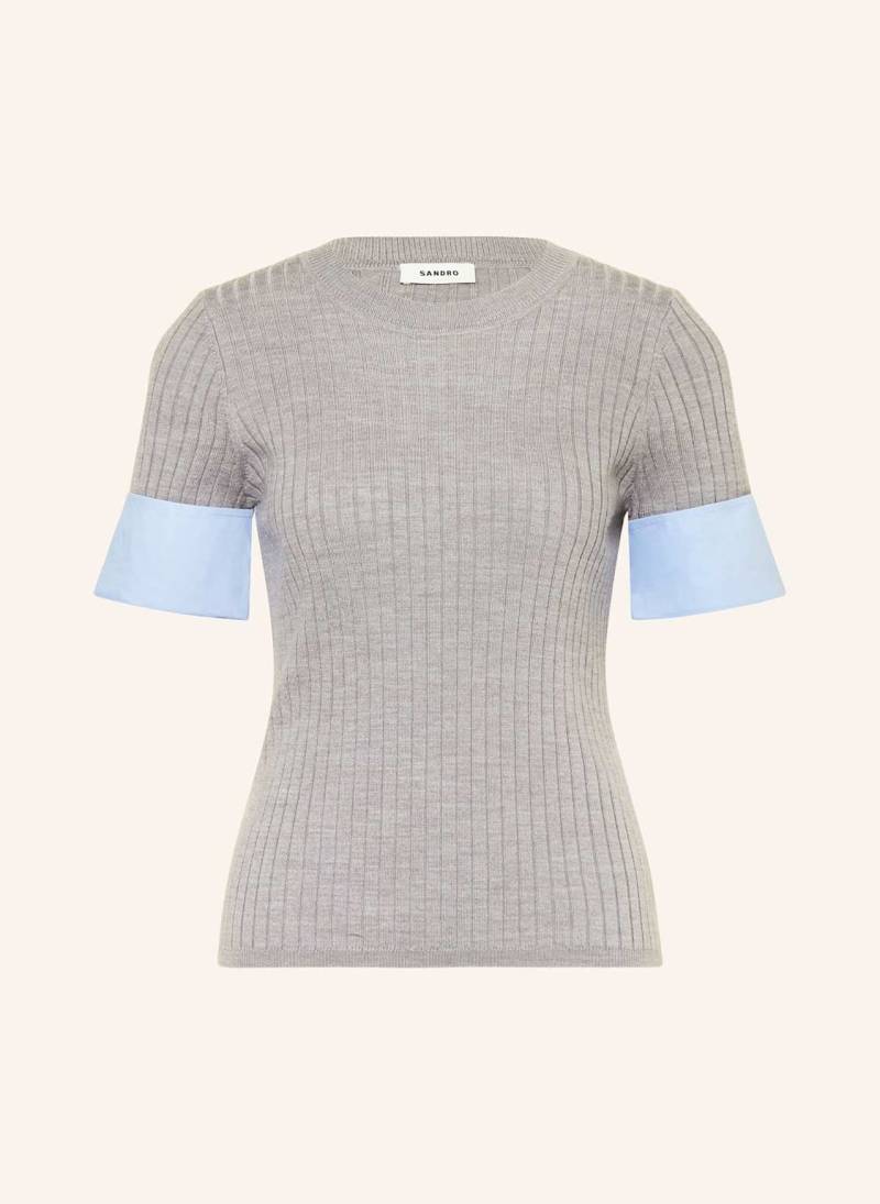 Sandro Strickshirt grau von sandro