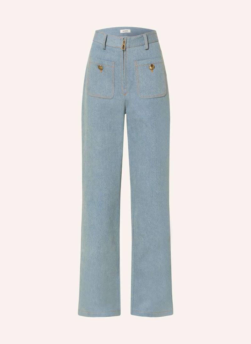 Sandro Wide Leg Jeans blau von sandro