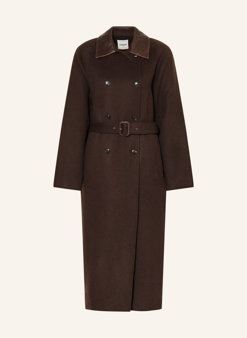 Sandro Wollmantel braun von sandro