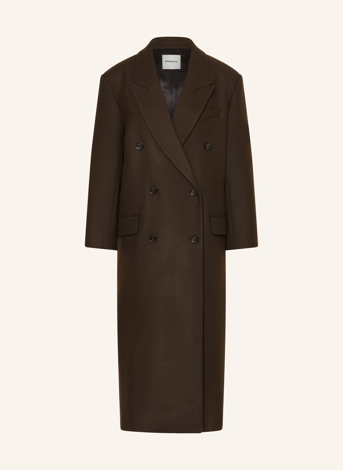Sandro Wollmantel braun von sandro