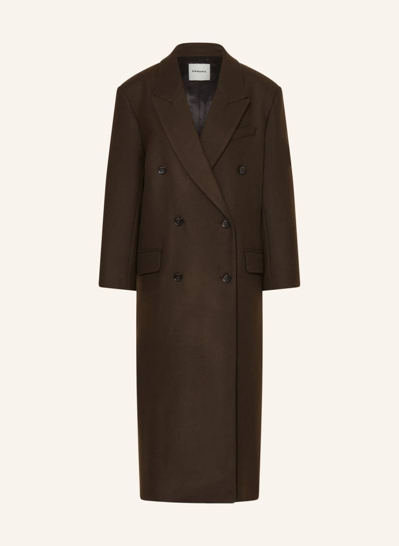 Sandro Wollmantel braun von sandro