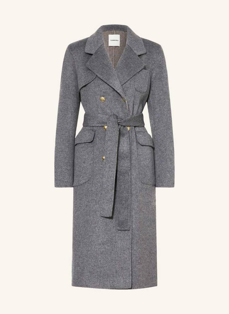 Sandro Wollmantel grau von sandro