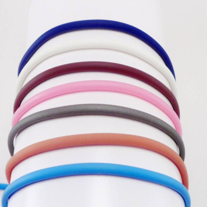 3 Mm Gummikordel Halskette Blau Weiß Braun Pink Grau Sterling Silber Karabinerverschluss Sie Wählen Länge & Farbe von sandyork