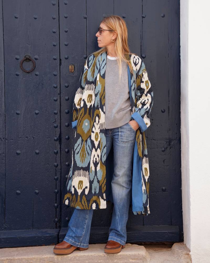 Lange Bestickte Jacke von sanjanaandmestudio