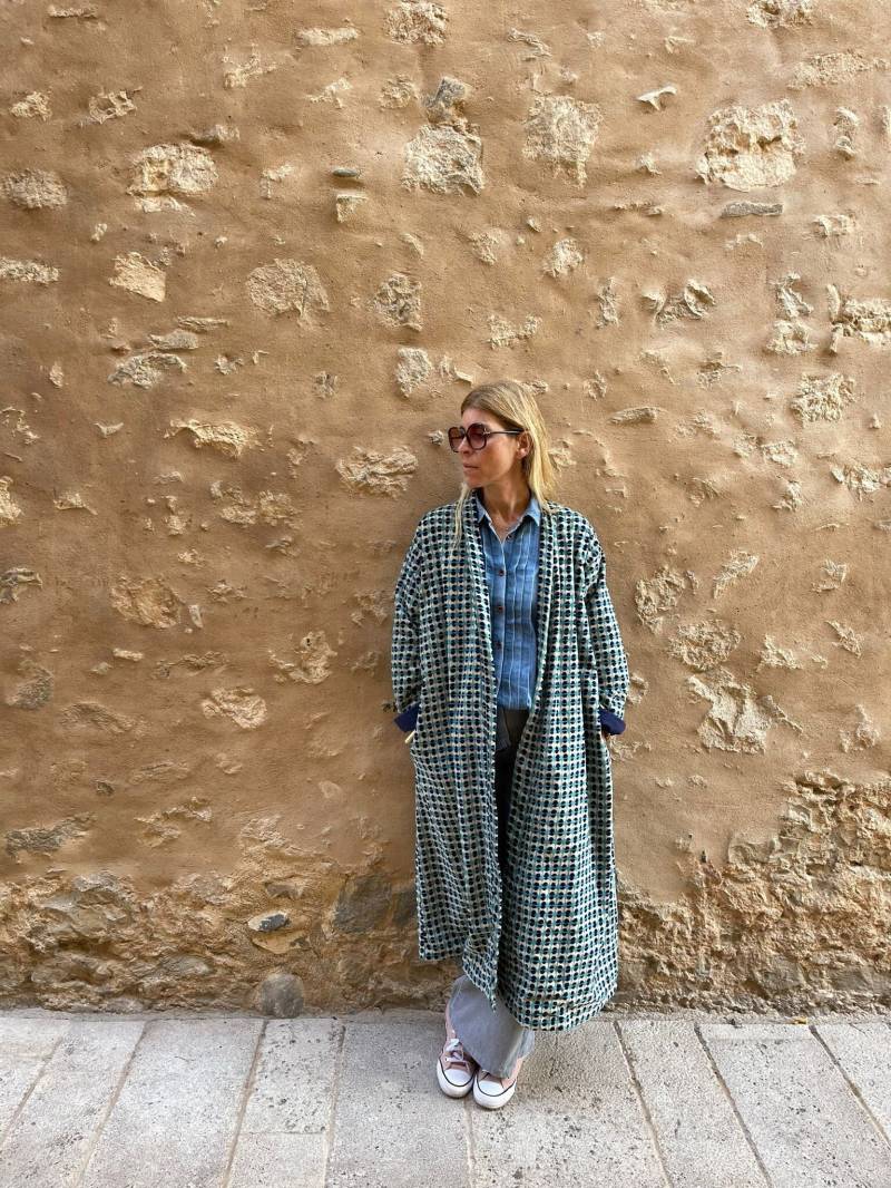 Lange Samt Jacke von sanjanaandmestudio