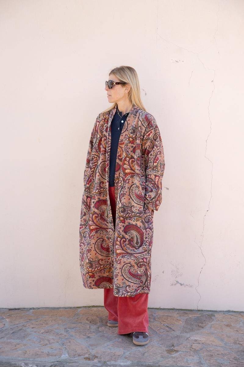 Lange Samt Jacke von sanjanaandmestudio