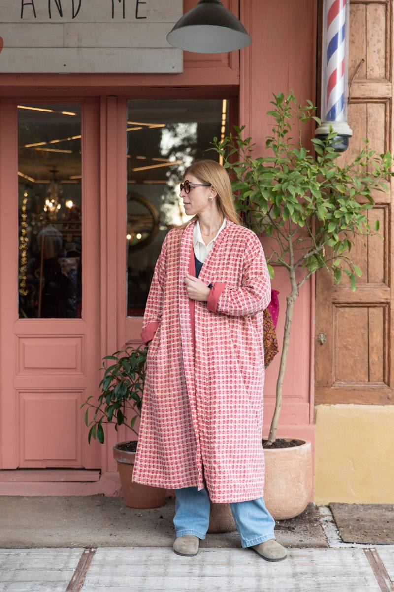 Lange Samt Jacke von sanjanaandmestudio