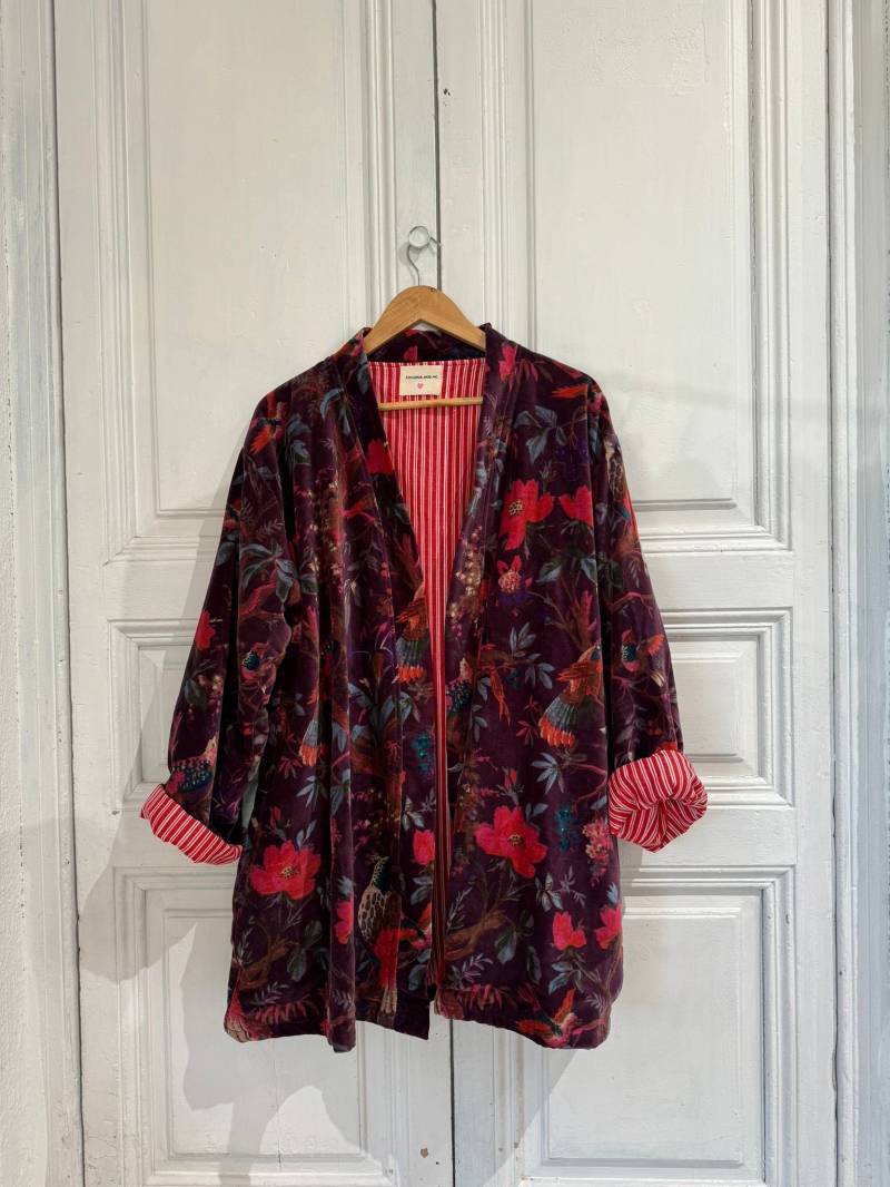 Samt Jacke Kurz von sanjanaandmestudio