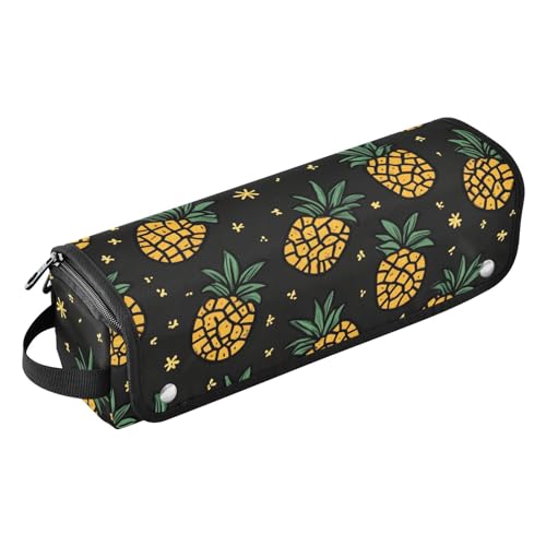 2-in-1-Haar-Werkzeug-Organizer mit Eisenmatte, Heizwerkzeug, Reisetasche, Organizer für Glätteisen, heiße Werkzeuge und Haarpflege-Zubehör, Obst und Ananas von sanluoli