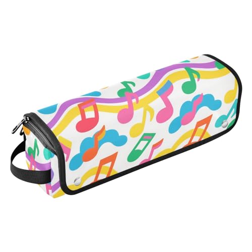 2-in-1-Haar-Werkzeug-Organizer mit hitzebeständigem Pad, doppellagig, Reise-Tragetasche für Glätteisen, heiße Werkzeuge und Haarpflegezubehör, buntes Wellenmuster von sanluoli