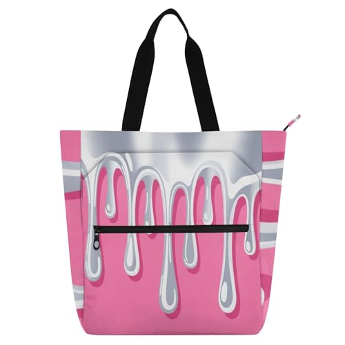 Asthetic Art bunte Kinder-Tragetasche, Klaviertasche, Büchertasche für Kinder, Damen, Herren, Gothic, stabile Tragetasche, wiederverwendbare Einkaufstasche mit Reißverschluss für Schule und Spielzeit von sanluoli