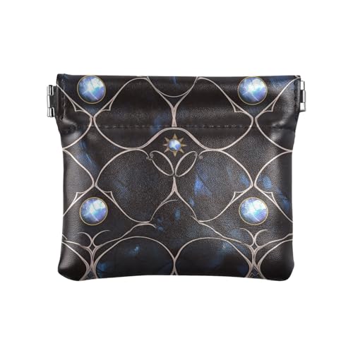 Black Pearl Damen-Geldbörse aus Leder, klein, wasserdicht, Schmuck-Organizer für Männer, Frauen, Reisen von sanluoli