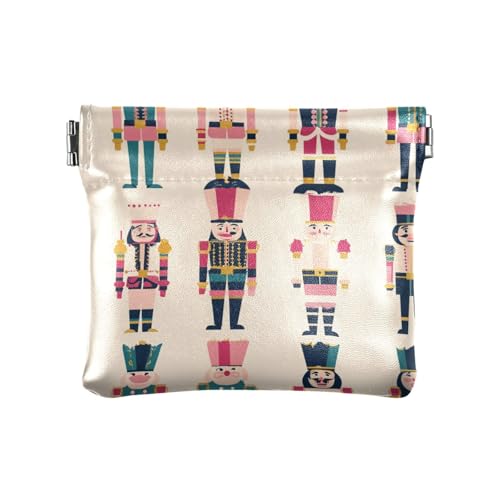 Boho Simple Style Nussknacker Damen Leder Münzbörse Geldbörse Einzigartiges Reisezubehör für Frauen Mädchen von sanluoli