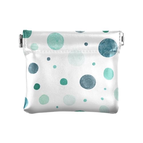Boho Simple Style Sky Dots Damen Leder Münzgeldbörse Wasserdicht Mini Geldbörse für Frauen Mädchen von sanluoli