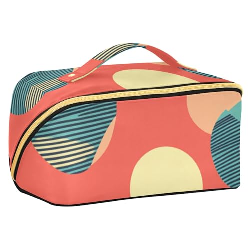 Bowlingball Korallen-Kosmetiktasche mit Trennwänden, stilvolle Kosmetiktasche für Damen, Reise-Zubehör, Reisegröße Bowlingball Korallen-Kosmetiktasche mit Trennwänden, stilvolle Kosmetiktasche für Damen, Reise-Zubehör, Reisegröße von sanluoli