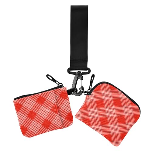 Buffalo Damen Kartenetui, Schottenkaro, Kleingeldfach, klein, tragbar, Kreditkartenetui, Organizer mit Handgelenkschlaufe, Rot, 2 Packungen Buffalo Damen Kartenetui, Schottenkaro, Kleingeldfach, klein, tragbar, Kreditkartenetui, Organizer mit Handgelenkschlaufe, Rot, 2 Packungen von sanluoli