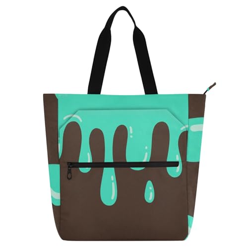 Bunte Kinder-Tragetasche für Kinder, Studenten, Erwachsene, Gothic, große Lehrer-Tragetasche, Handtaschen mit Innentaschen für Schule und Spielzeit, Regenbogen-Schulbedarf Bunte Kinder-Tragetasche für Kinder, Studenten, Erwachsene, Gothic, große Lehrer-Tragetasche, Handtaschen mit Innentaschen für Schule und Spielzeit, Regenbogen-Schulbedarf von sanluoli