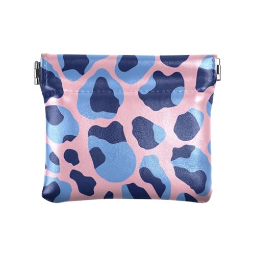 Damen-Geldbörse aus PU-Leder mit Leopardenmuster, tragbar, Schmuck-Organizer für Damen, Helles Pfirsichblau Damen-Geldbörse aus PU-Leder mit Leopardenmuster, tragbar, Schmuck-Organizer für Damen, Helles Pfirsichblau von sanluoli