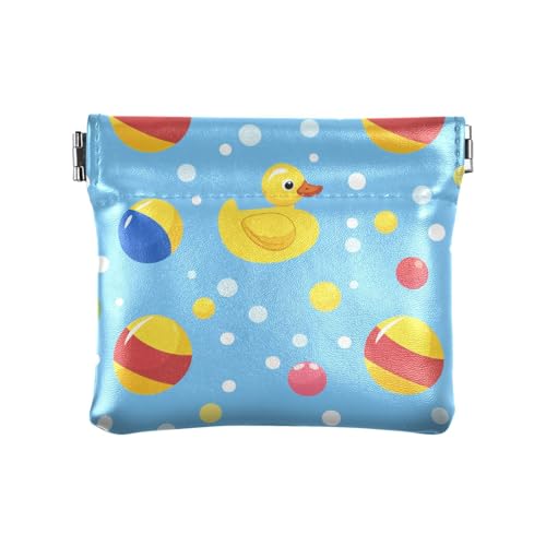 Duckling in Bath Damen PU-Leder Münzgeldbörse Tragbarer Schmuck-Organizer für Männer Frauen Reisen Duckling in Bath Damen PU-Leder Münzgeldbörse Tragbarer Schmuck-Organizer für Männer Frauen Reisen von sanluoli