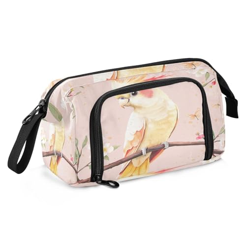 Federmäppchen, Organizer, große Kapazität, Schreibwaren, Federmäppchen, multifunktional, mit Stifthalter, für Lehrer, Schule, Ölgemälde, Feeling Cute Cat von sanluoli