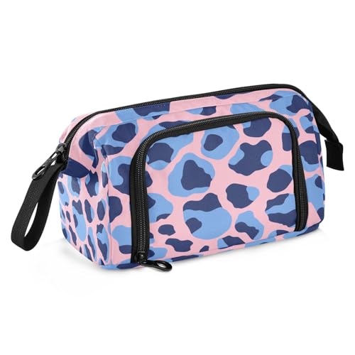 Federmäppchen, Organizer, großes Fassungsvermögen, niedliches Federmäppchen mit Fach, Etui mit Stifthalter, für Studenten, High School, Ölgemälde, Feeling Cute Cat von sanluoli