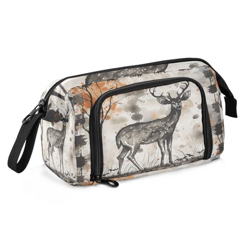 Federmäppchen, großes Fassungsvermögen, adrettes Federmäppchen, leichtes Federmäppchen, Kosmetik, Make-up für Lehrer, adrette Schule, Ölgemälde, Feeling Cute Cat von sanluoli