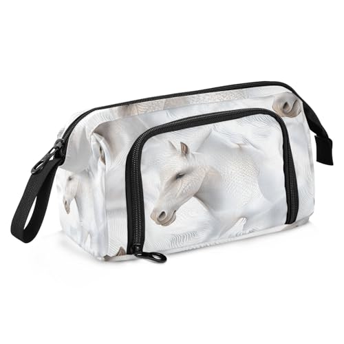 Federmäppchen Große Kapazität Etui für Bleistifte Multifunktionale Hüllen mit Stifthalter für Jugendliche Schulbedarf Ölgemälde Feeling Cute Cat von sanluoli