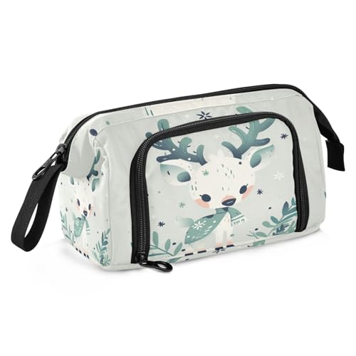 Federmäppchen für Schule, großes Fassungsvermögen, adrettes Schulbedarf, multifunktionales Federmäppchen, Kosmetik, Make-up für Studenten, Mittelschule, Ölgemälde, Feeling Cute Cat von sanluoli