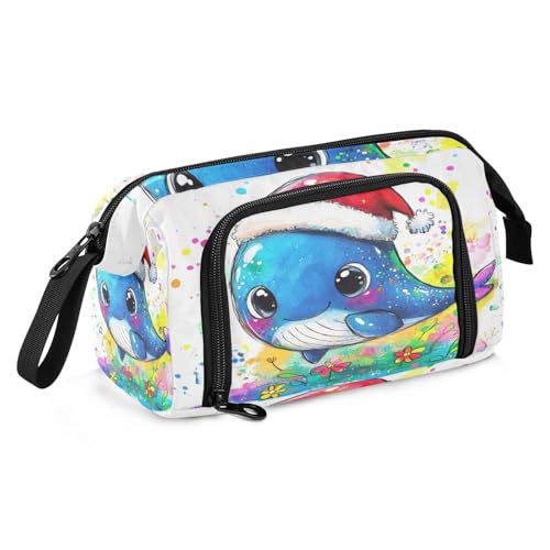 Federmäppchen mit großem Fassungsvermögen, Schlitze mit Griff, Federmäppchen mit Fächern für Lehrer, Schulbedarf, Ölgemälde, Feeling Cute Cat von sanluoli