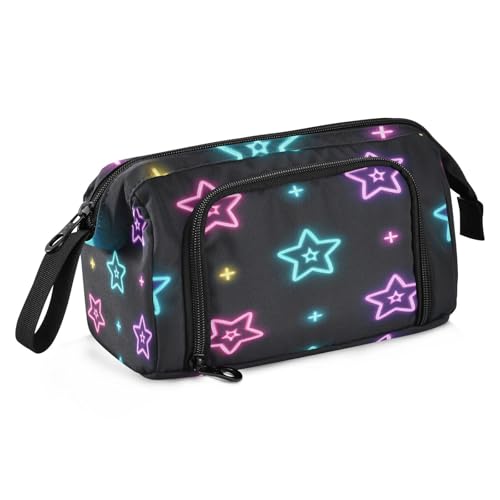 Federmäppchen mit großem Fassungsvermögen, Stehendes Federmäppchen mit Griff, Federmäppchen für Erwachsene, für Teenager, High School, Ölgemälde, Feeling Cute Cat von sanluoli