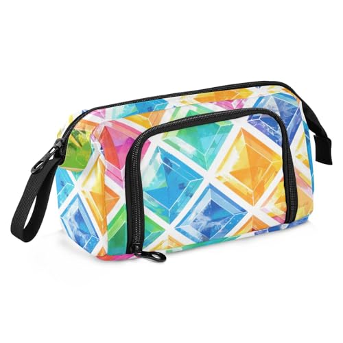 Federmäppchen mit großem Fassungsvermögen, leichtes Hartschalen-Federmäppchen für adrette, adrette Schule, Ölgemälde, Feeling Cute Cat von sanluoli