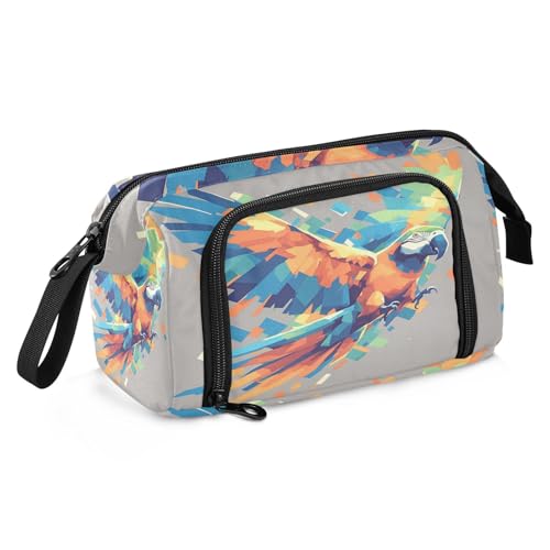 Federmäppchen mit großem Fassungsvermögen, multifunktionales Federmäppchen für Erwachsene, für Lehrer, High School, Ölgemälde, Feeling Cute Cat von sanluoli