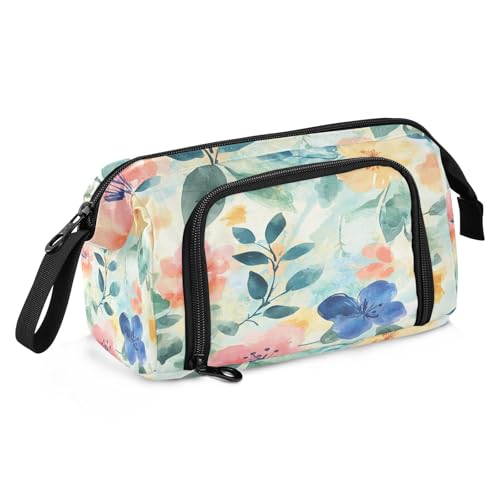 Federmäppchen mit großem Fassungsvermögen, multifunktionales Federmäppchen für Teenager, Studenten, High School, Ölgemälde, Feeling Cute Cat von sanluoli