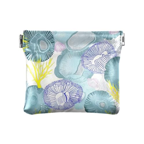 Frischer Frühling einfache bunte Blumen PU-Leder Kleingeldbörse niedliche Kartenetuis Geld Organizer für Mädchen Damen Handtasche von sanluoli