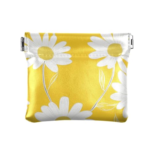 Gelbe Blumen Frauen Leder Bargeld Geldbörse Niedliche Karte Schlüssel Organizer für Mädchen Damen Handtasche Gelbe Blumen Frauen Leder Bargeld Geldbörse Niedliche Karte Schlüssel Organizer für Mädchen Damen Handtasche von sanluoli