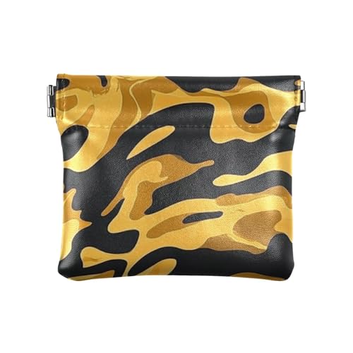 Geldbörse für Damen, Leder, Camouflage, Vintage, Gold, wasserdicht, Make-up-Tasche, Wechselgeldbörse für Mädchen und Damen Geldbörse für Damen, Leder, Camouflage, Vintage, Gold, wasserdicht, Make-up-Tasche, Wechselgeldbörse für Mädchen und Damen von sanluoli