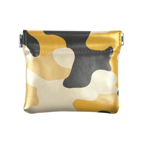Geldbörse für Damen, Leder, tragbar, Mini-Kosmetiktasche für Mädchen, Damen, Camouflage, Beige Geldbörse für Damen, Leder, tragbar, Mini-Kosmetiktasche für Mädchen, Damen, Camouflage, Beige von sanluoli