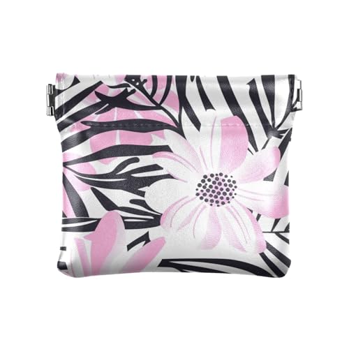 Geldbörse mit Blumenmuster, Pfirsichfarben, PU-Leder, praktische Tasche, Geldbörse, Make-up-Tasche für Damen, Jungen, Mädchen Geldbörse mit Blumenmuster, Pfirsichfarben, PU-Leder, praktische Tasche, Geldbörse, Make-up-Tasche für Damen, Jungen, Mädchen von sanluoli