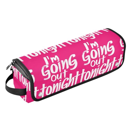 Haarwerkzeug-Reisetasche für Damen, hitzebeständige Matte, großes Fassungsvermögen, Haarwerkzeug-Organizer für Glätteisen, heiße Werkzeuge und Haarpflege-Zubehör, I'm Going Out Tonight, Hot Pink Haarwerkzeug-Reisetasche für Damen, hitzebeständige Matte, großes Fassungsvermögen, Haarwerkzeug-Organizer für Glätteisen, heiße Werkzeuge und Haarpflege-Zubehör, I'm Going Out Tonight, Hot Pink von sanluoli