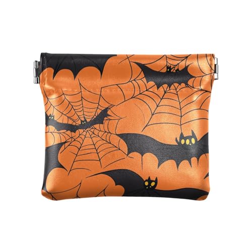 Halloween Web Bat Geldbörse für Damen, Leder, Münzgeldbörse, praktischer Kartenschlüssel, Organizer für Mädchen, Damen, Handtasche Halloween Web Bat Geldbörse für Damen, Leder, Münzgeldbörse, praktischer Kartenschlüssel, Organizer für Mädchen, Damen, Handtasche von sanluoli