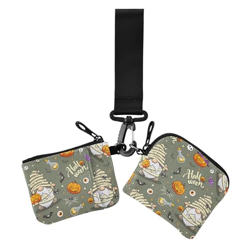 Happy Halloween süße Cartoon-Damen-Münzgeldbörsen Kartenetuis kompakte Größe Kartenetui Geld Organizer mit Reißverschlusstasche für Frauen 2 Stück Happy Halloween süße Cartoon-Damen-Münzgeldbörsen Kartenetuis kompakte Größe Kartenetui Geld Organizer mit Reißverschlusstasche für Frauen 2 Stück von sanluoli