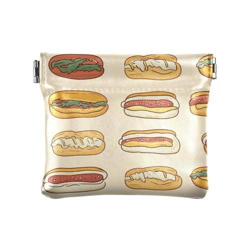 Hotdogs Einfaches Essen Damen Kleine Leder Münzbörse Geldbörse Einzigartige Mini Kartenhalter Geldbörse für Frauen Mädchen Hotdogs Einfaches Essen Damen Kleine Leder Münzbörse Geldbörse Einzigartige Mini Kartenhalter Geldbörse für Frauen Mädchen von sanluoli