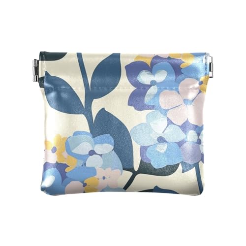 Hydrangea Minimalistische Geldbörse für Damen, Leder, Münzbörse, einzigartige Mini-Kartenhalter, Geldbörse für Mädchen, Damen, Handtasche Hydrangea Minimalistische Geldbörse für Damen, Leder, Münzbörse, einzigartige Mini-Kartenhalter, Geldbörse für Mädchen, Damen, Handtasche von sanluoli