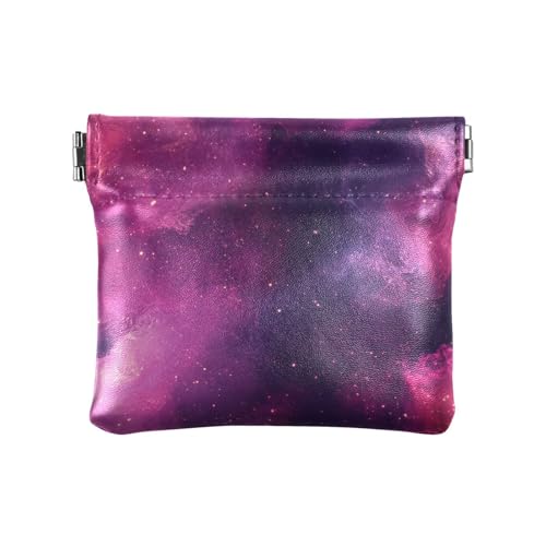 Kleine Geldbörse aus Leder, Motiv: Weltraumnebel, Aquarell, Geldbörse, tragbar, Kleingeldbörse mit Verschluss, für Damen, Jungen, Mädchen Kleine Geldbörse aus Leder, Motiv: Weltraumnebel, Aquarell, Geldbörse, tragbar, Kleingeldbörse mit Verschluss, für Damen, Jungen, Mädchen von sanluoli
