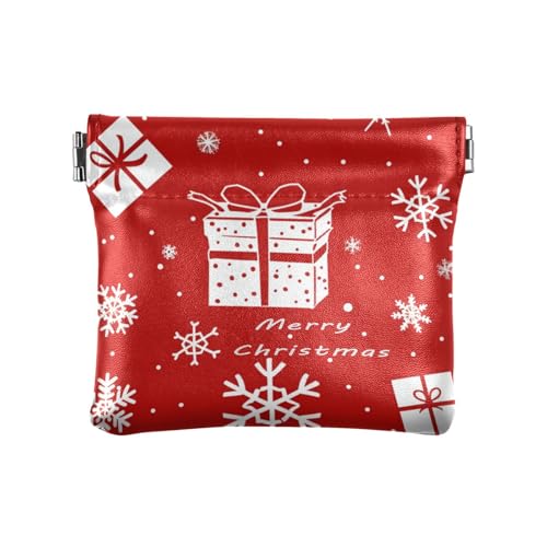 Kleine Geldbörse aus Leder mit Weihnachtsmotiven, Schneeflocken-Box, praktischer Kleingeldhalter, Kartenorganizer für Mädchen, Damen, Handtasche Kleine Geldbörse aus Leder mit Weihnachtsmotiven, Schneeflocken-Box, praktischer Kleingeldhalter, Kartenorganizer für Mädchen, Damen, Handtasche von sanluoli