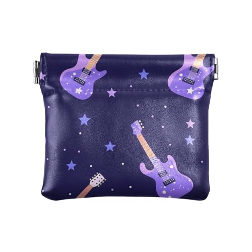 Kleine Geldbörse für Damen, Motiv: Nebula-Gitarre, Leder, niedlicher Schmuck für Mädchen, Frauen Kleine Geldbörse für Damen, Motiv: Nebula-Gitarre, Leder, niedlicher Schmuck für Mädchen, Frauen von sanluoli