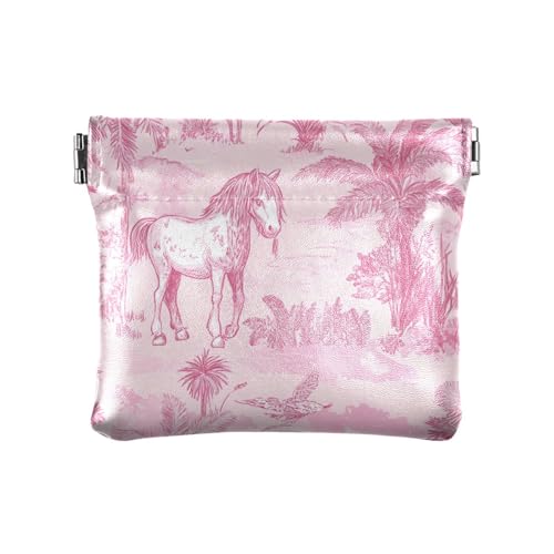 Kleine Geldbörse mit Einhorn-Motiv, Pfirsichfarben, PU-Leder, tragbar, Kleingeldbörse mit Verschluss, für Damen und Mädchen Kleine Geldbörse mit Einhorn-Motiv, Pfirsichfarben, PU-Leder, tragbar, Kleingeldbörse mit Verschluss, für Damen und Mädchen von sanluoli