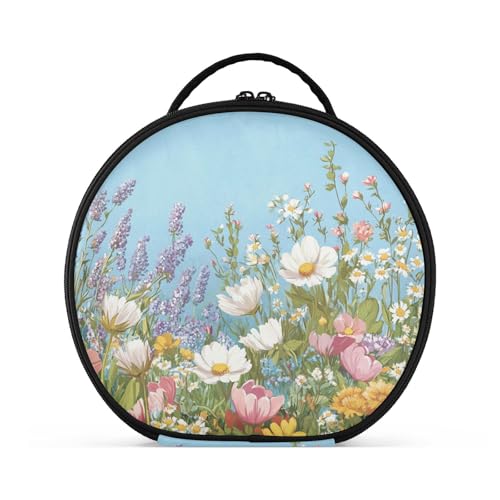 Kosmetiktasche, Reisegröße, Zubehör, Reißverschluss, Kulturbeutel für Damen, mit verstellbaren Trennwänden, 27,9 cm von sanluoli